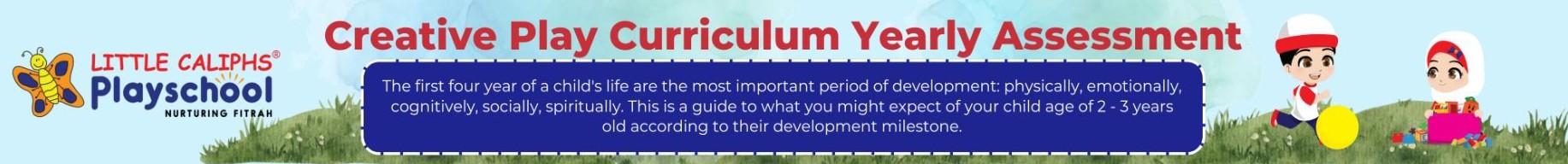 Creative Play Curriculum Yearly Assessment